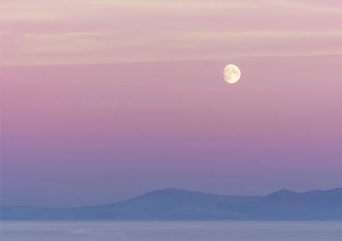 Rhoscolyn Moon, Blue Hour