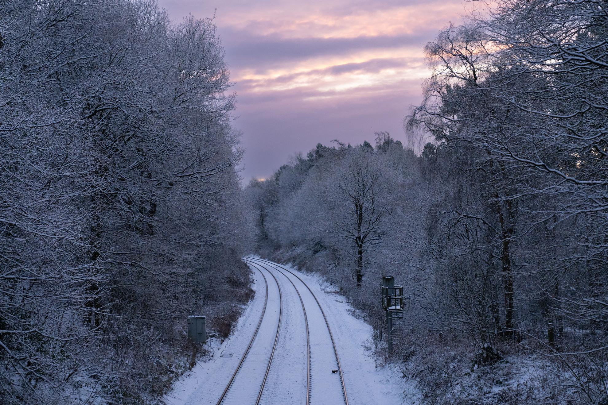 Sunrise Snow Line