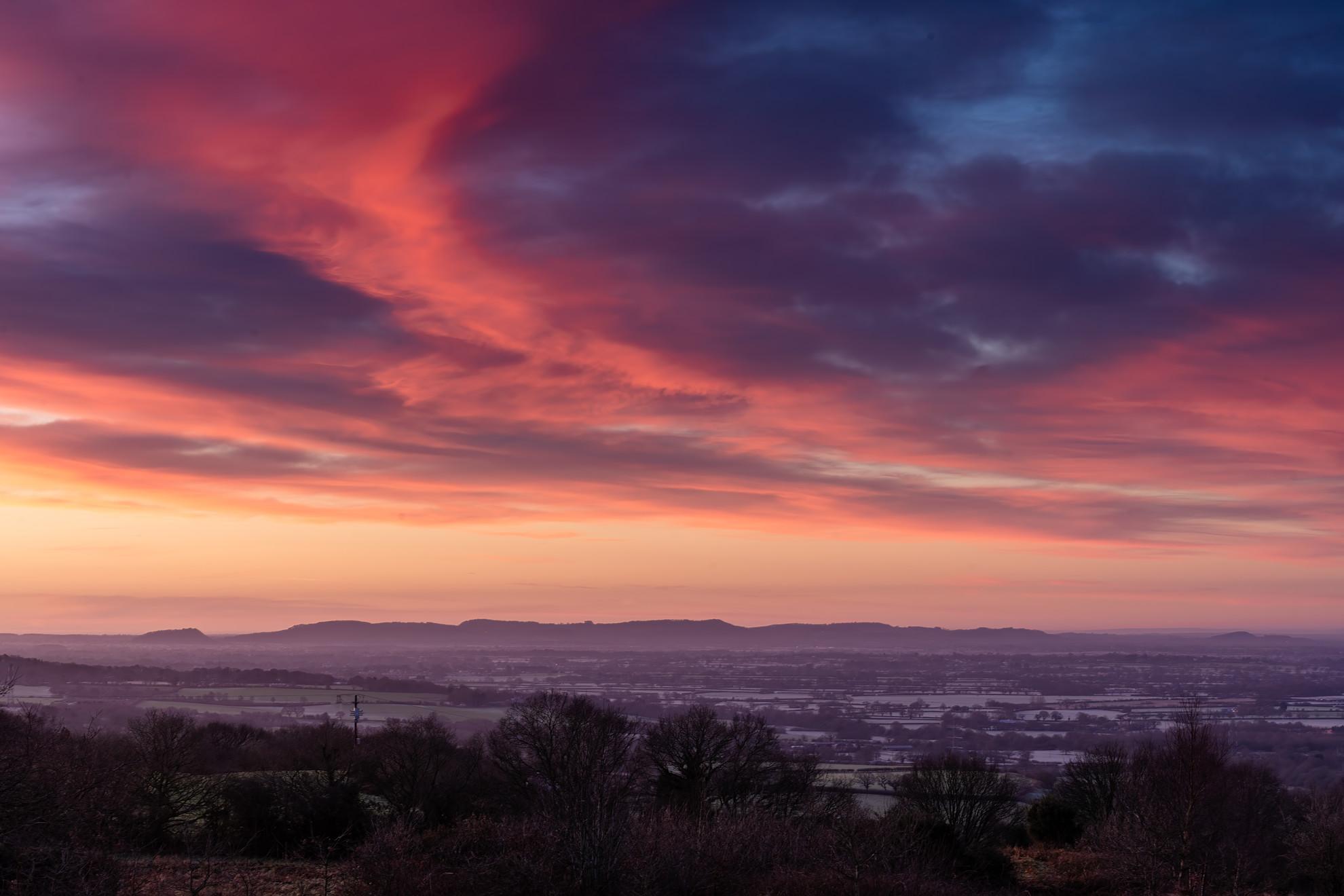 Cheshire Plains Sunrise, Helsby