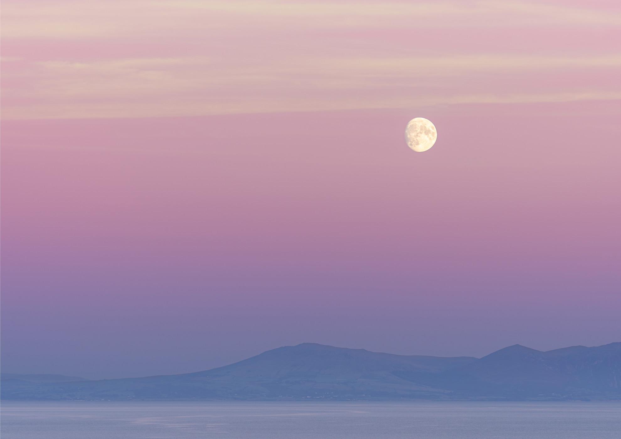 Moonrise over Anglesey